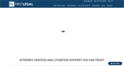 Desktop Screenshot of firstlegal.com